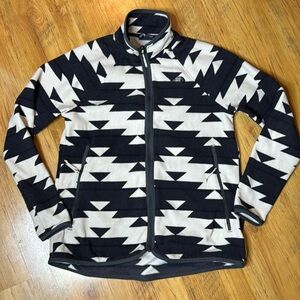 North Face Aztec Zip Up Fleece Womens M